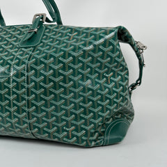 Goyard Goyardine Green Boeing 55 Travel Duffle Bag