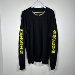 Chrome Hearts Yellow Spell Out Longsleeve Size XL