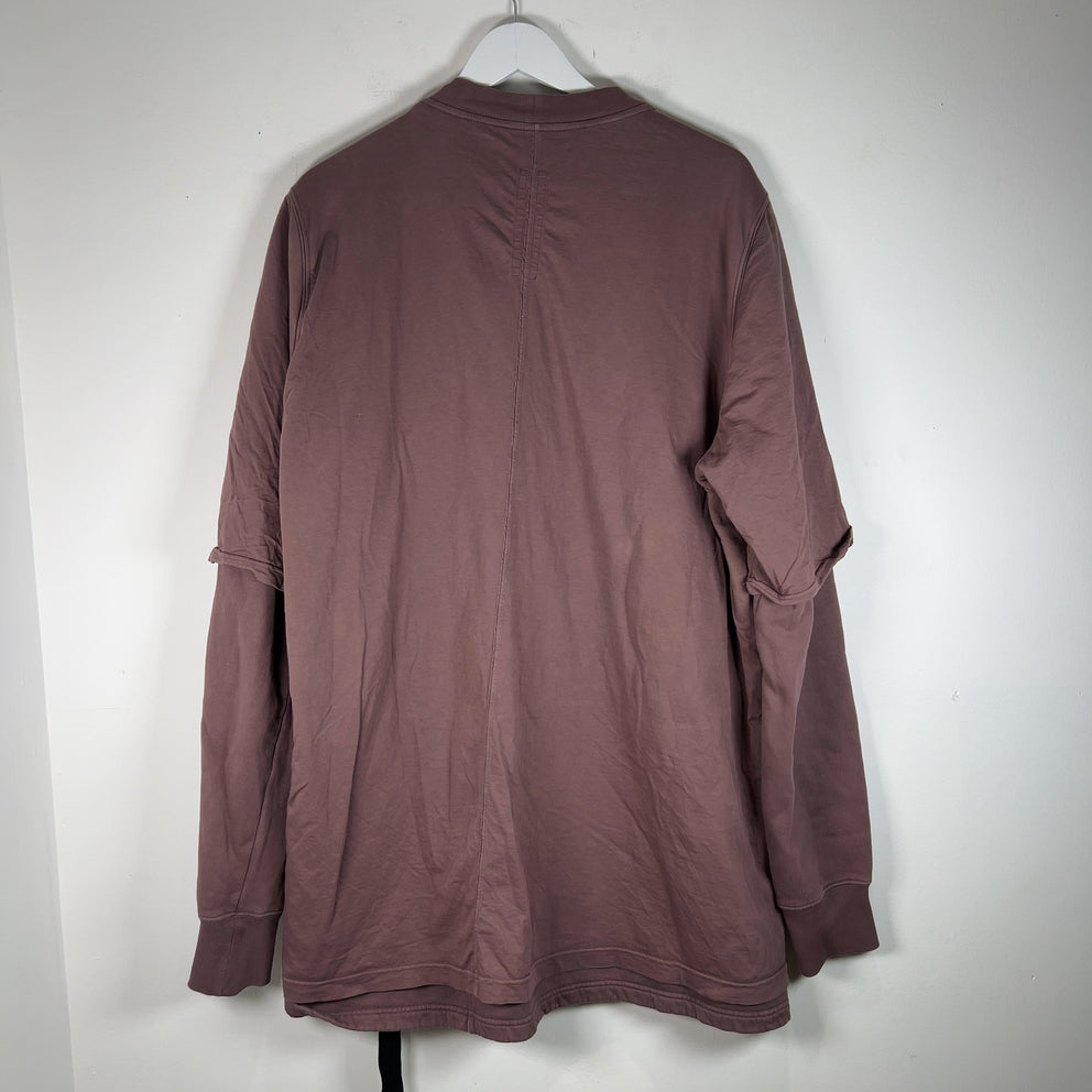 Rick Owens Double Layer Mauve Crewneck