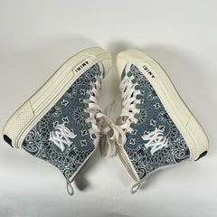 Amiri Grey Paisley MA Court High-Top Sneaker Size 43