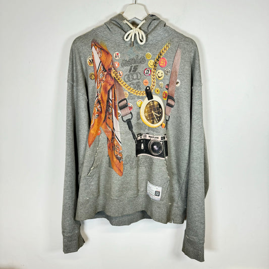 Maison Mihara Yasuhiro Trompe L'oeil Hoodie Size 46