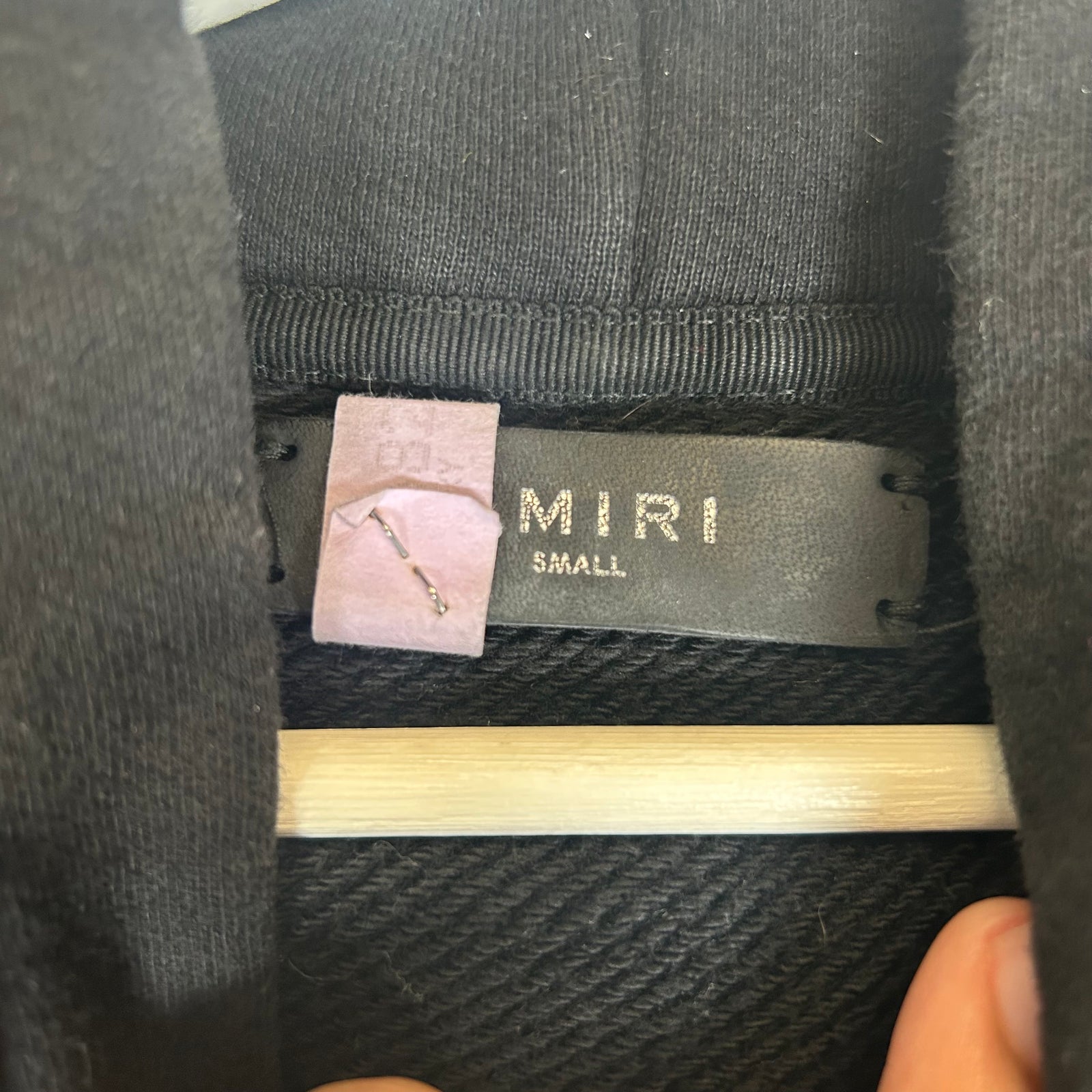 Amiri Black MA Core Hoodie Size S