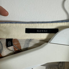 Gucci SS10 Strap Silk Blend Shirt Size M