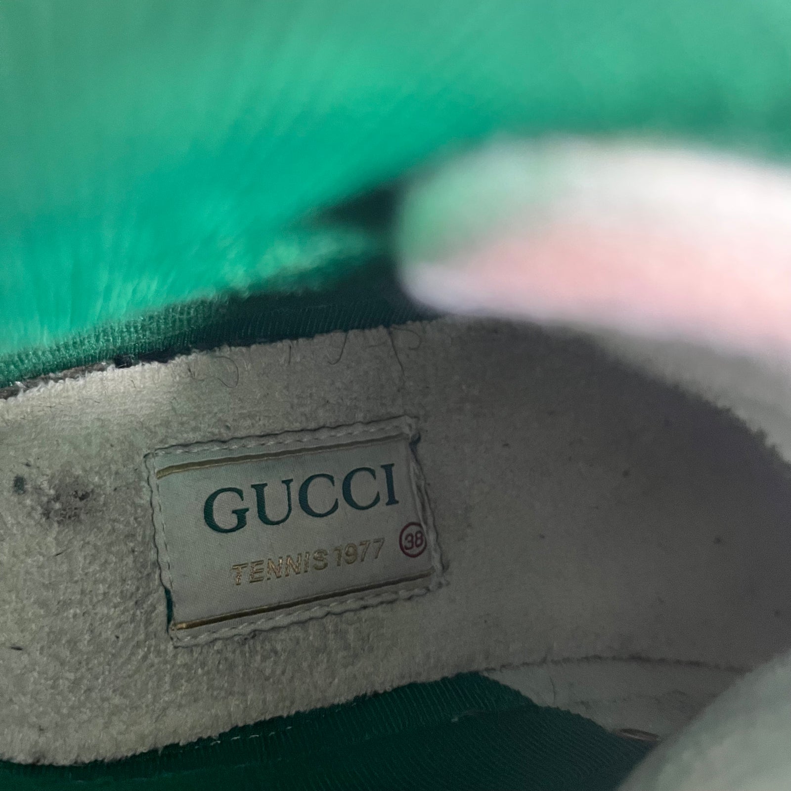 Gucci 77 Tennis High Tops Size 38