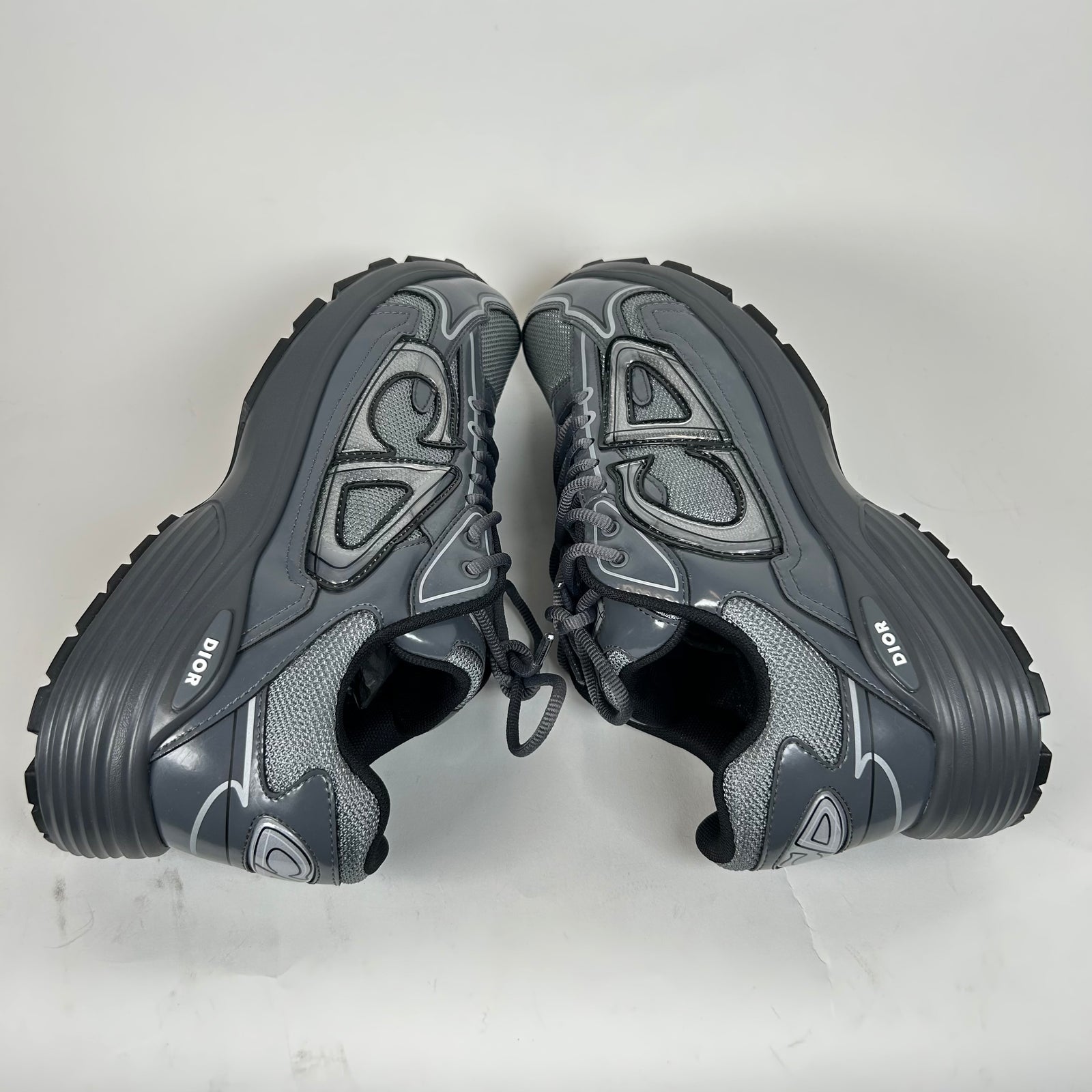 Dior 30 Light Gray Technical Mesh Sneaker Size 44