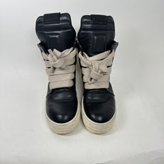 Rick Owens Black Jumbo Lace Geobaskets Size 41