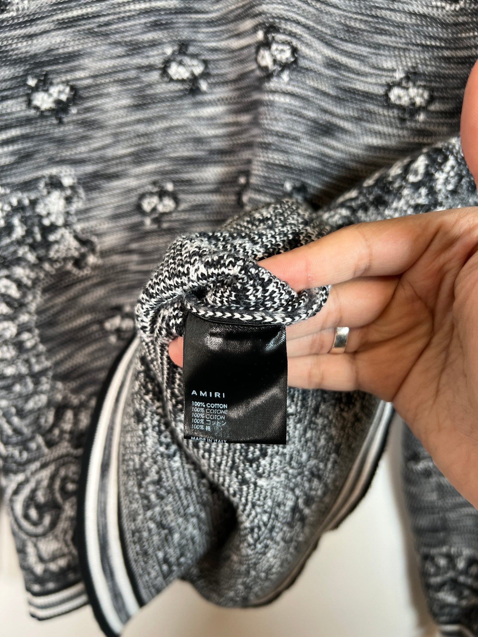Amiri Knit AM Polo SIze M