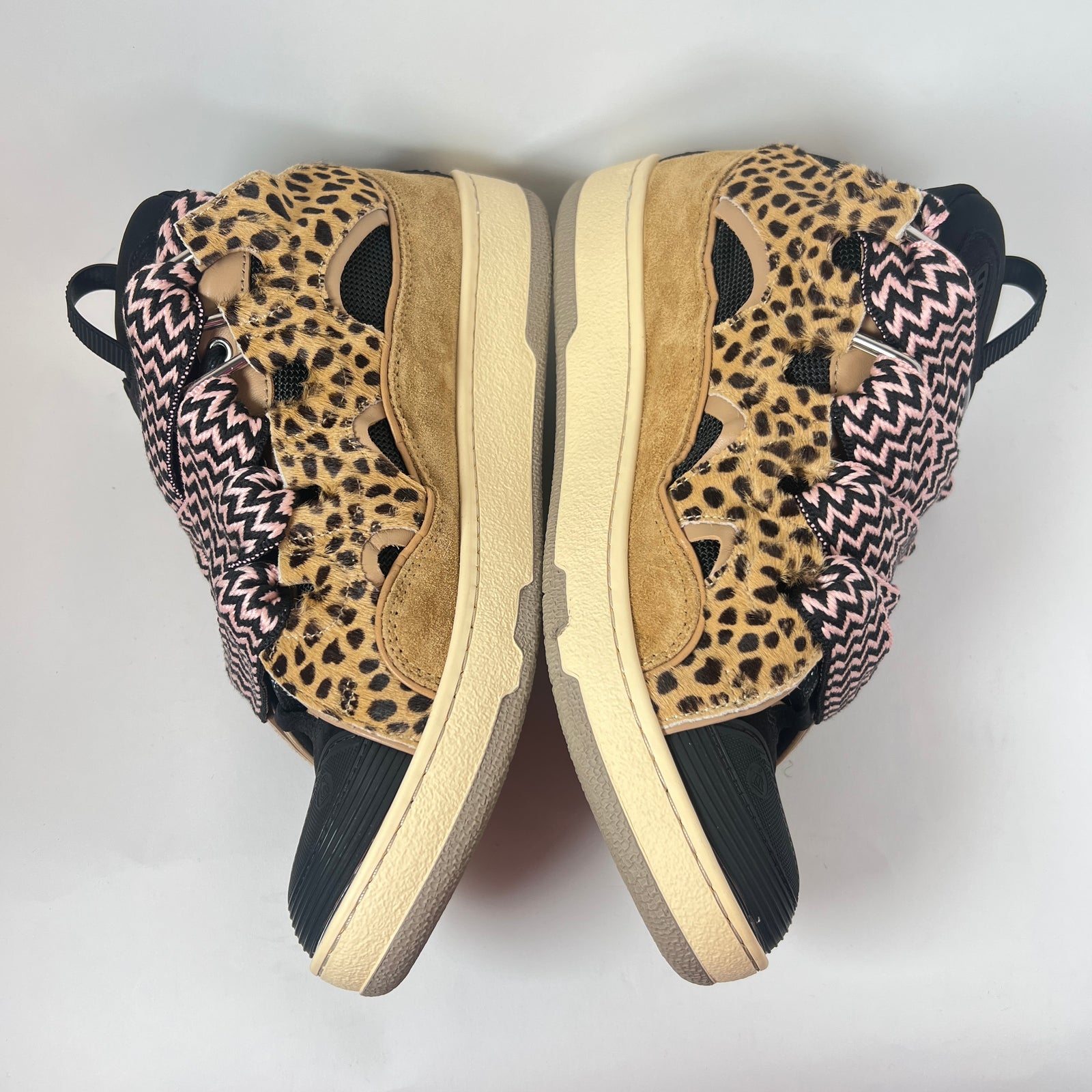 Lanvin x A Ma Maniere Cheetah Curb Sneaker Size 46