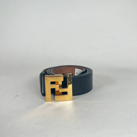 Fendi Gold FF Buckle Belt Sz 95