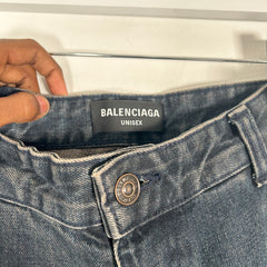 Balenciaga AW21 Japanese Convertible Denim Pants Size 34