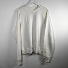Rick Owens White Felpa Crewneck