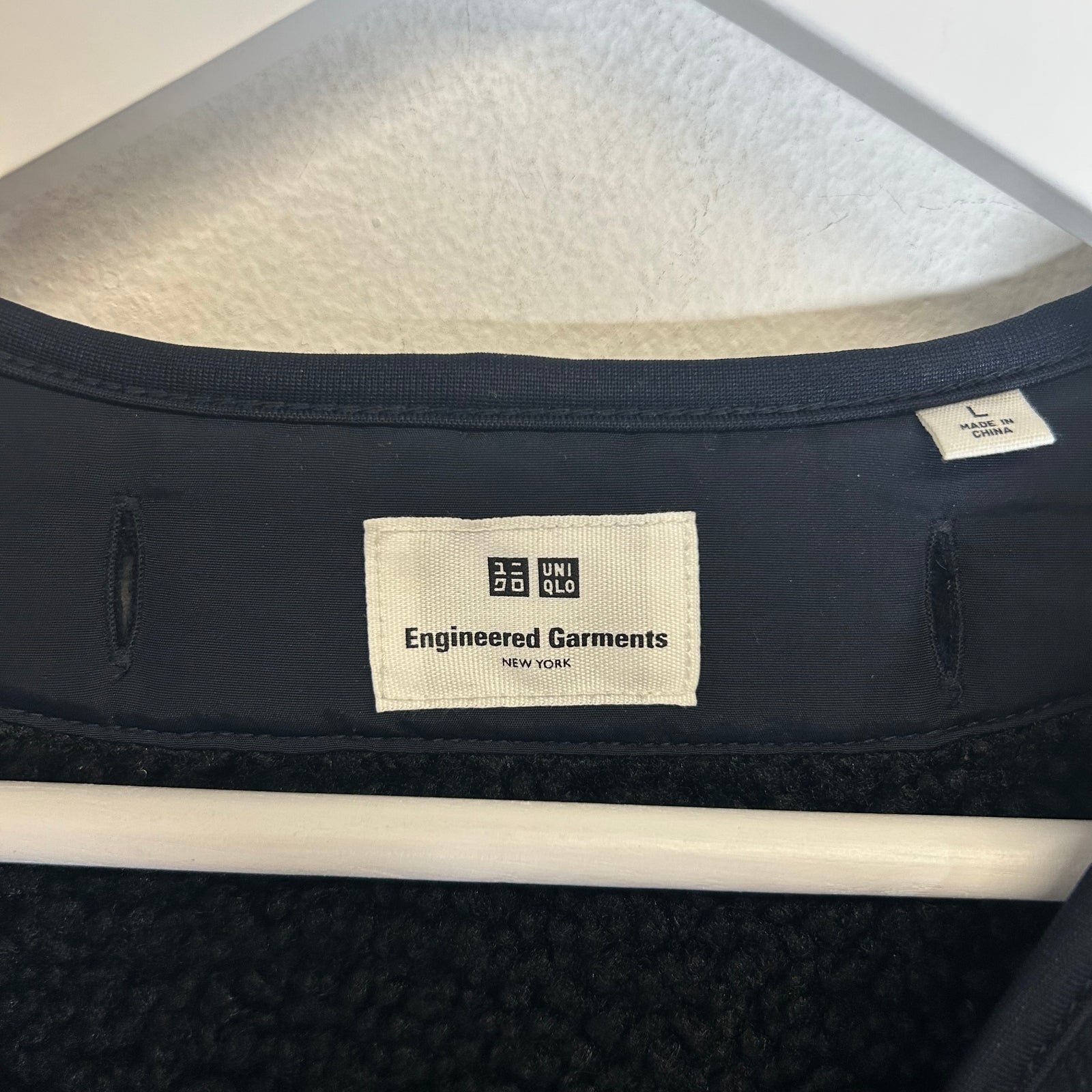 Engineered Garments x Uniqlo Navy Fleece Zip-Up Jacket Size L