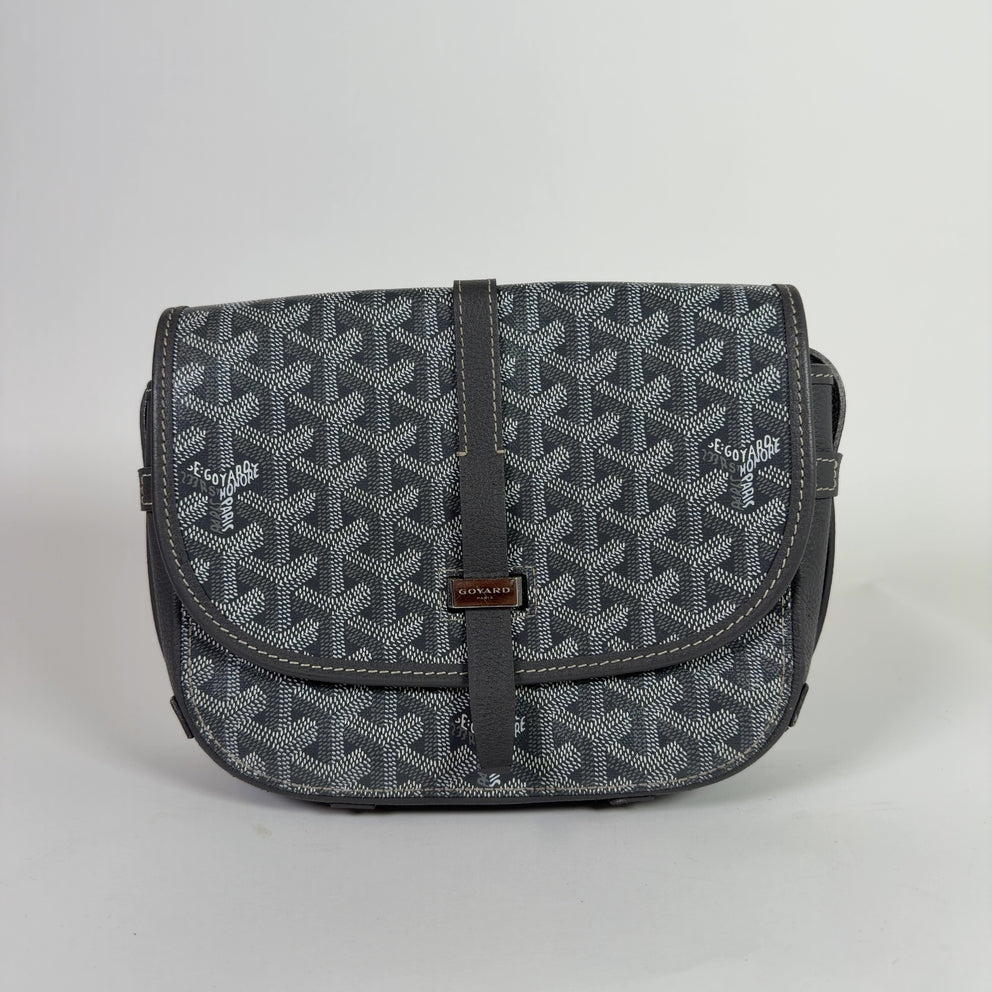 Goyard Grey Belvedere II PM Messenger Bag
