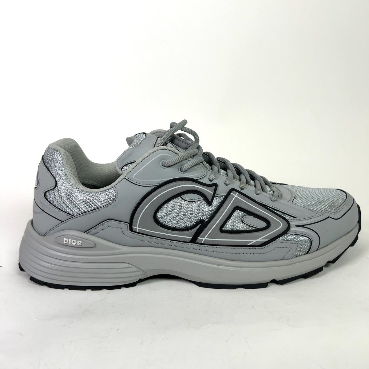 Dior B30 Grey Technical Mesh Sneakers