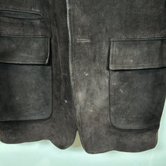 Gucci Brown Suede Leather Over Coat Size 50it