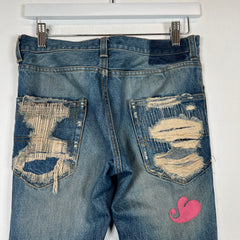 Undercover AW05 Hearts Denim Size 28