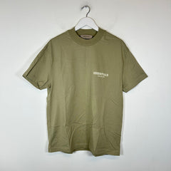 Essentials Tan Logo T-Shirt Size S