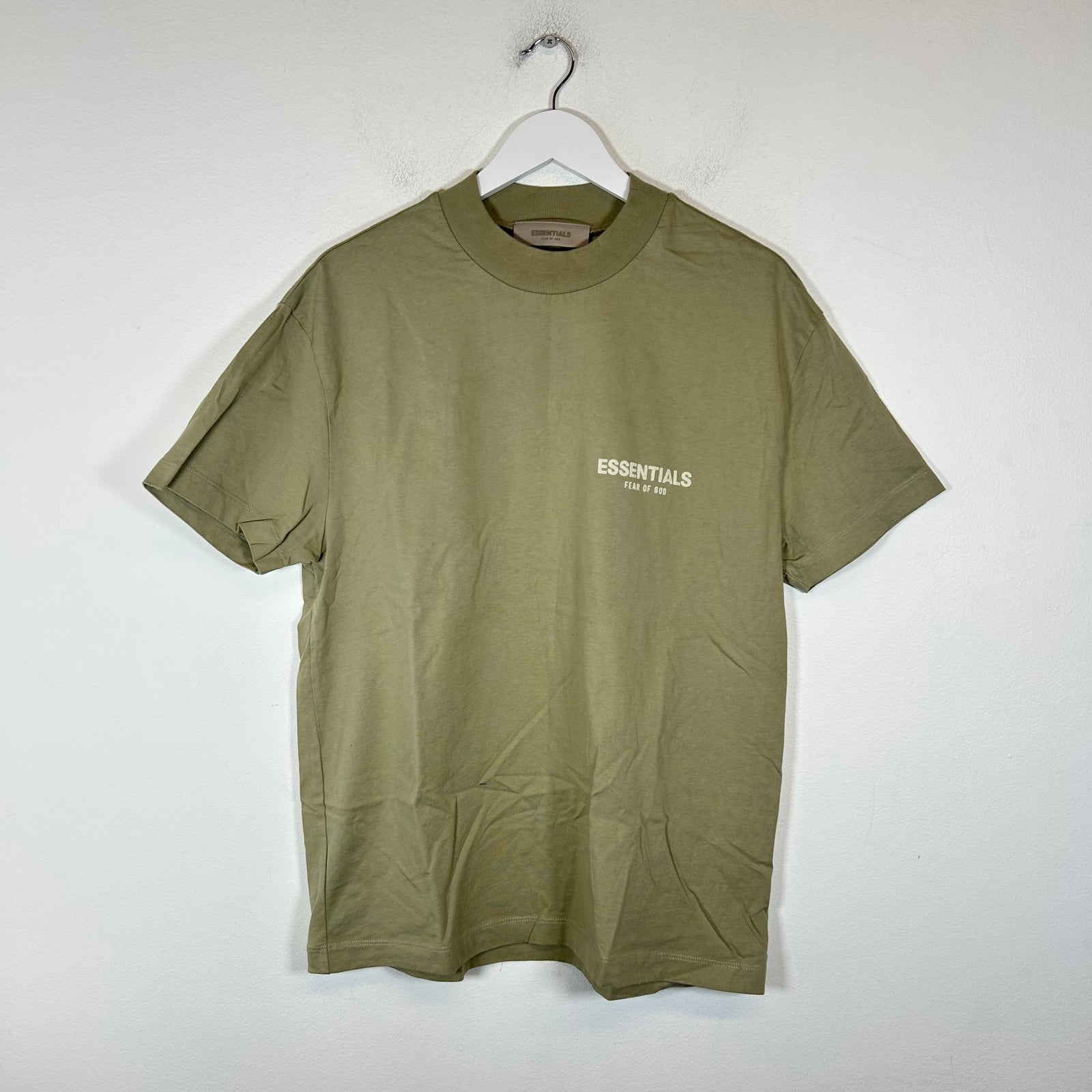 Essentials Tan Logo T-Shirt Size S
