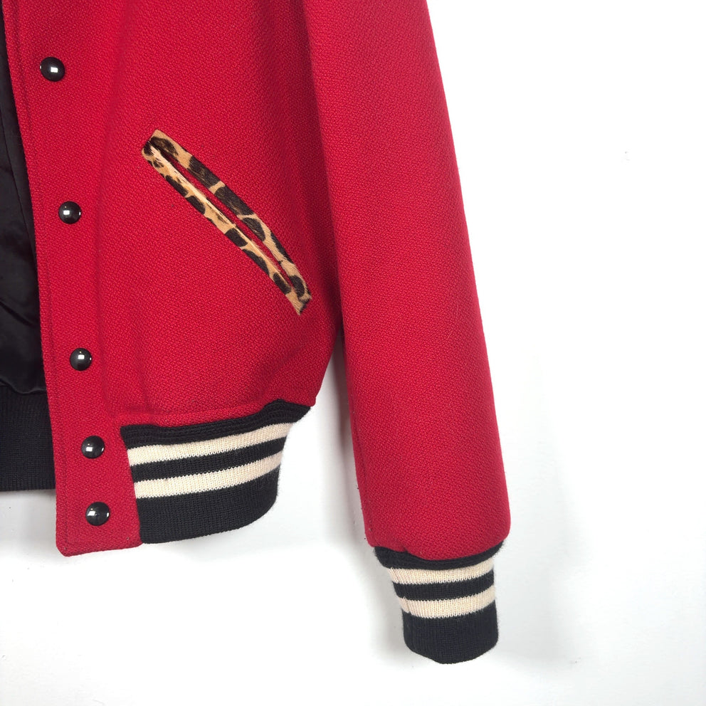 Saint Laurent Teddy Cheetah Jacket