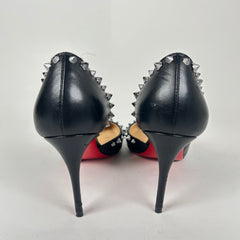 Christian Louboutin Black Spiked Heels Size 36.5