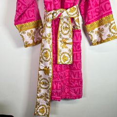 Versace Pink Baroque Bathrobe