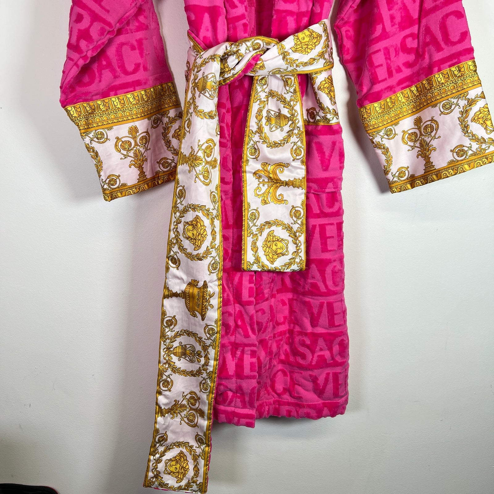 Versace Pink Baroque Bathrobe
