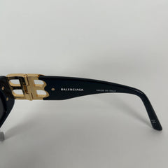 Balenciaga 'BB' Slim Rectangular Sunglasses
