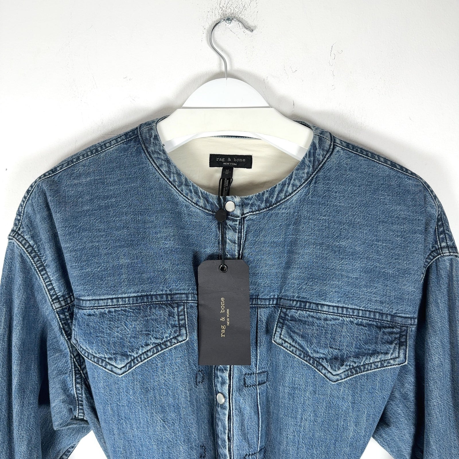 Rag & Bone Denim Romper Shirt