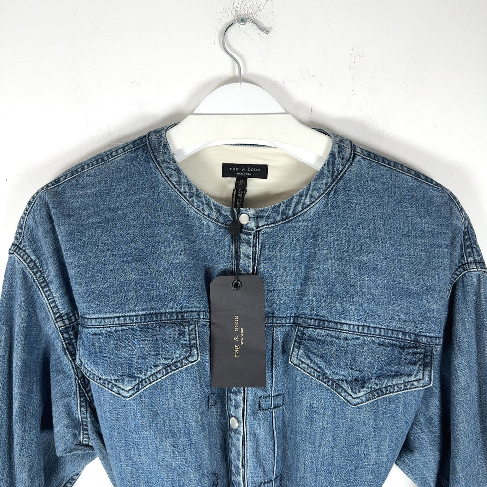 Rag & Bone Denim Romper Shirt