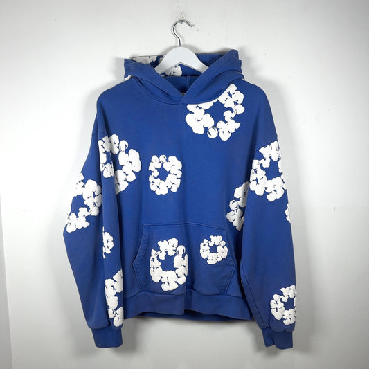Denim Tears Blue Cotton Wreath Hoodie