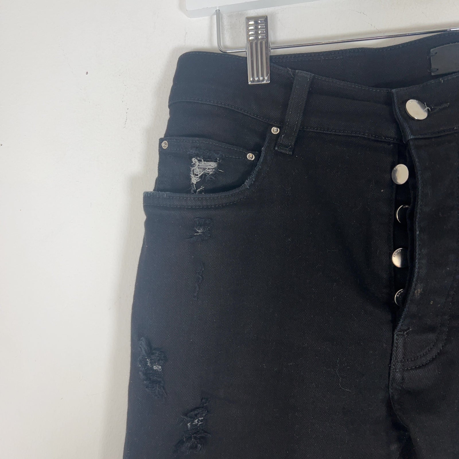 Amiri MX1 Cracked Denim Jeans