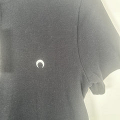 Marine Serre Logo 1/4 Button Cotton Shirt Size L