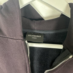Balenciaga Black Sample Sticker Hoodie Size S