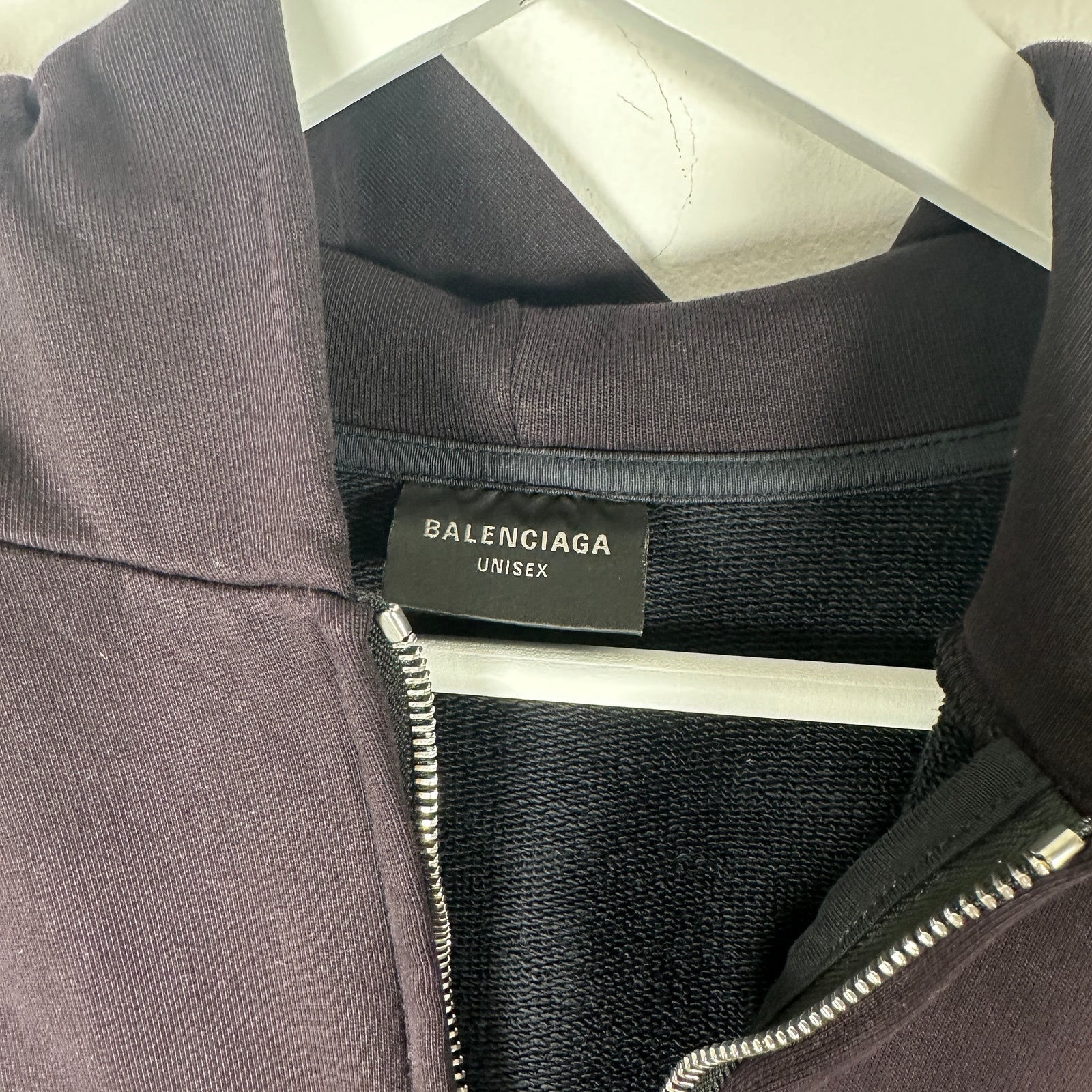 Balenciaga Black Sample Sticker Hoodie Size S