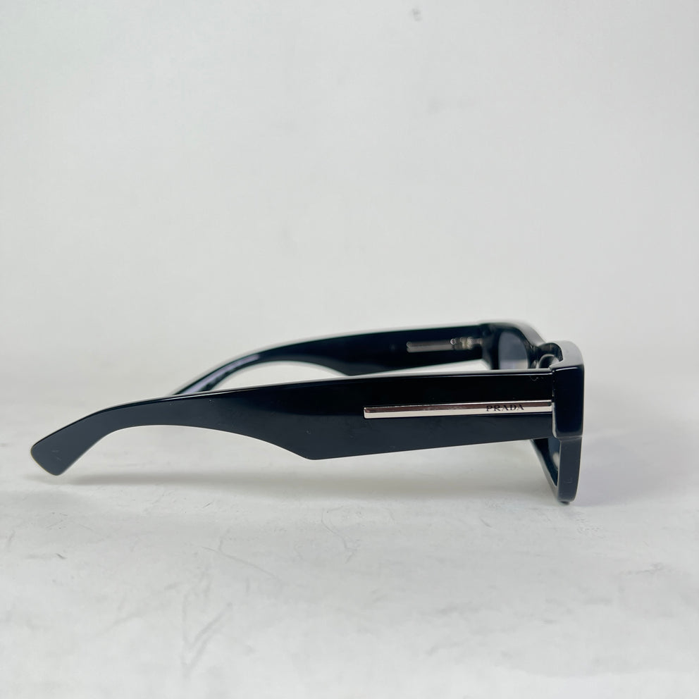 Prada Black PR A03S Rectangular Sunglasses