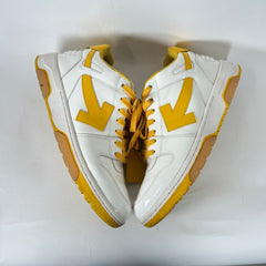 Off-White Yellow Patent Leather Out Of Office Sneaker Size 45