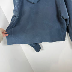 Maison Margiela Distressed Cut-Off Logo Hoodie