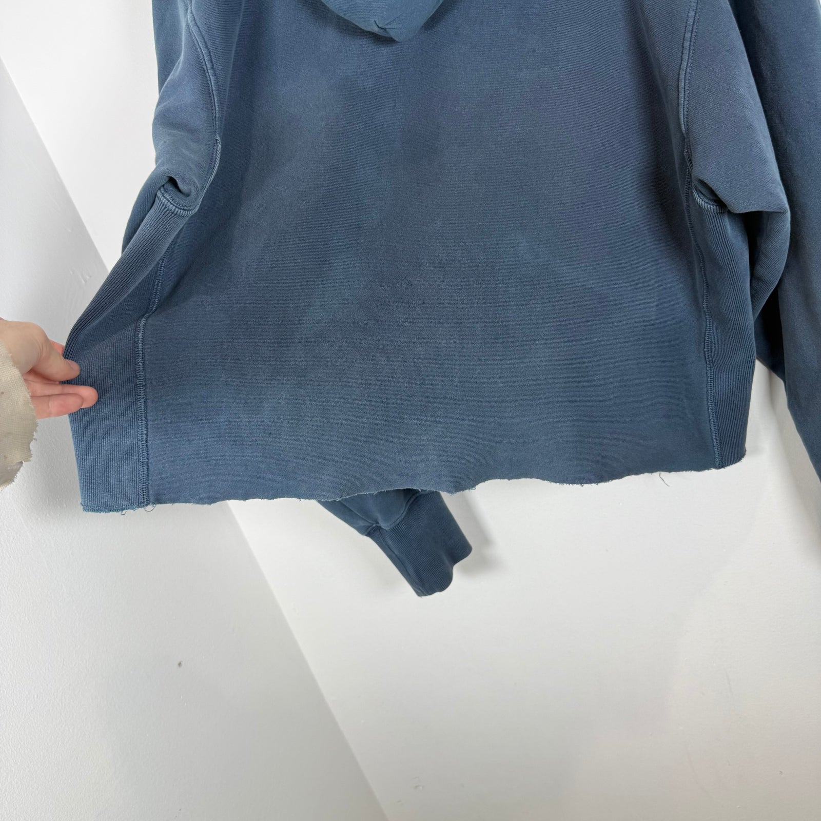 Maison Margiela Distressed Cut-Off Logo Hoodie