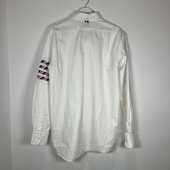 Thom Browne Wovern 4 Bar White Shirt Size 5