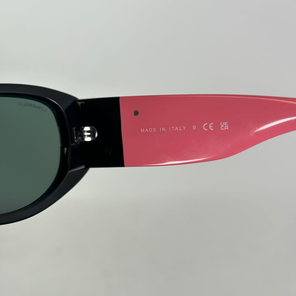 Chanel CC Acetate Oval Sunglasses