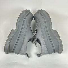 Alexander McQueen Grey Tread Slick Low Top Sneaker Size 45