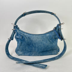Givenchy Washed Denim Voyou Mini Shoulder Bag