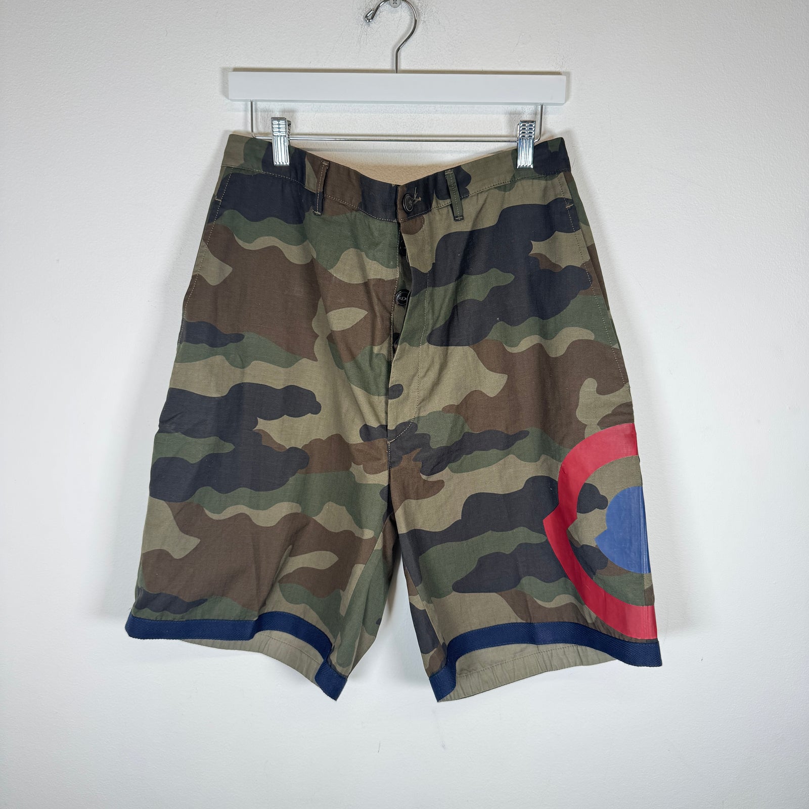 Moncler Camo Logo Shorts Size 34
