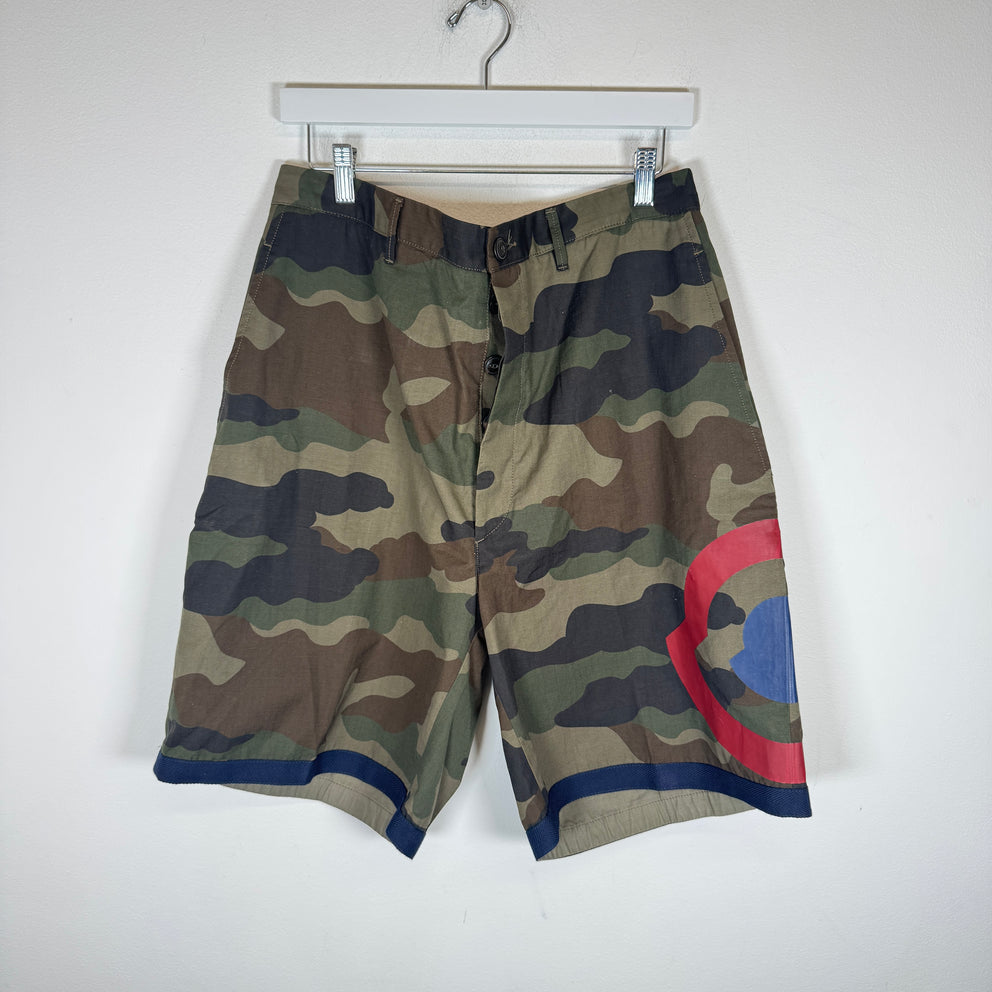 Moncler Camo Logo Shorts Size 34