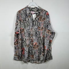 Supreme x Martine Rose Snakeskin Patchwork Button-up Shirt Size XL