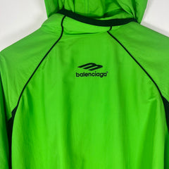 Balenciaga 3B Sport Logo Green Track Jacket Size M