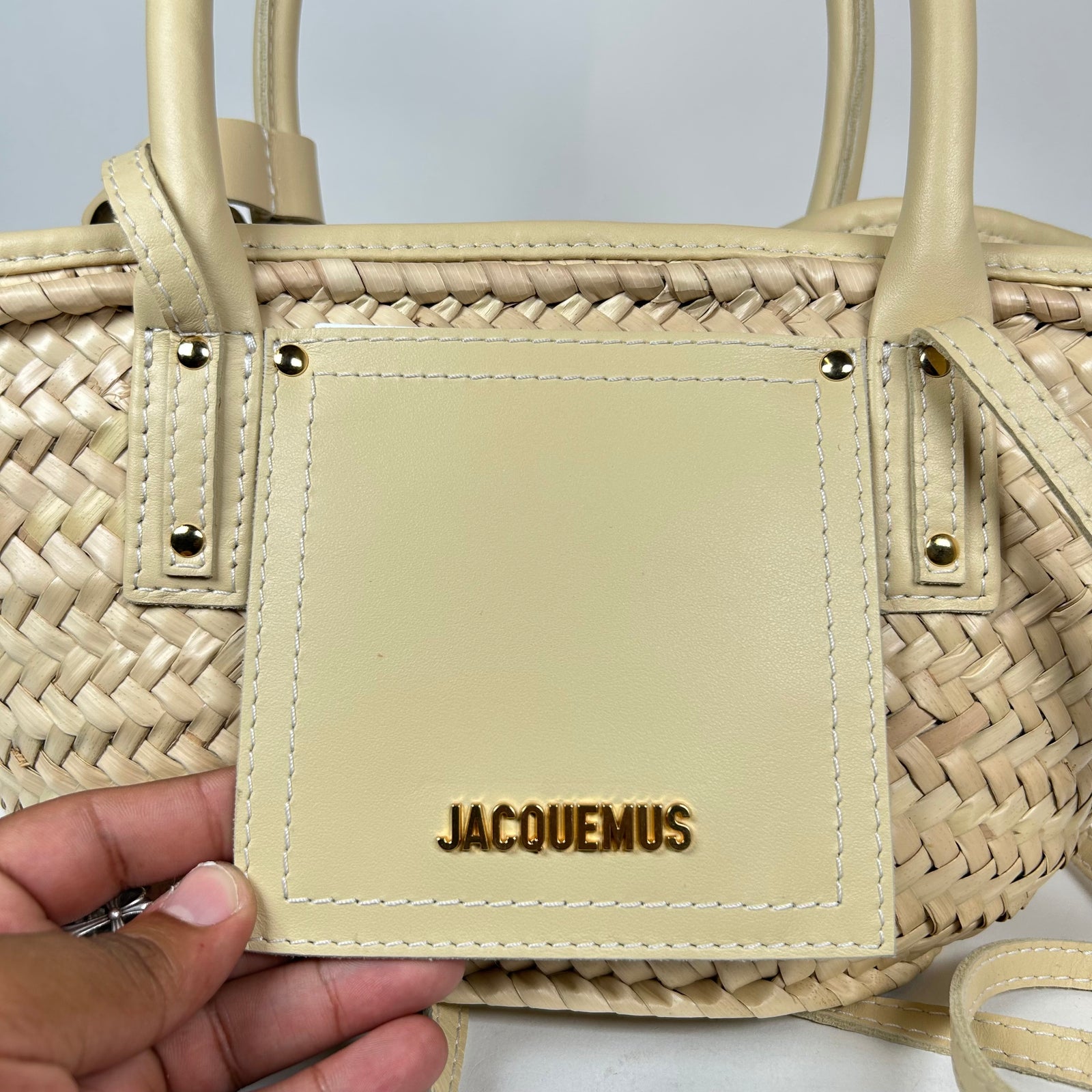 Jacquemus Ivory Small Le Petit Panier Soli Basket Bag