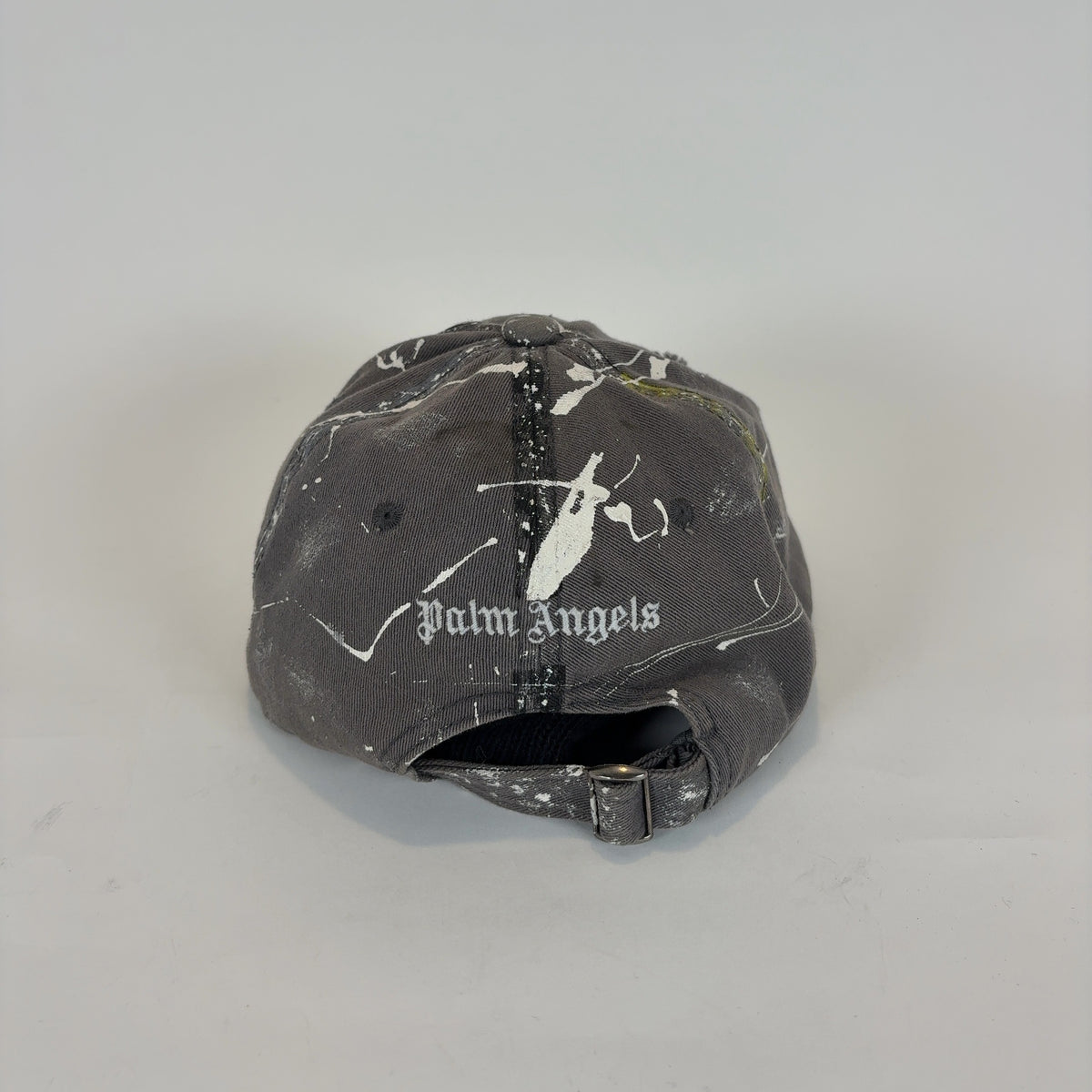 Palm Angels Distressed Faded Black Hat
