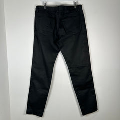 Givenchy Black Waxed Denim Jeans Size 36