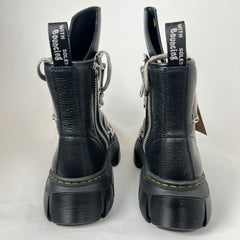 Rick Owens x Doc Marten's Black Megalace Pebbled Leather Boots Size 12